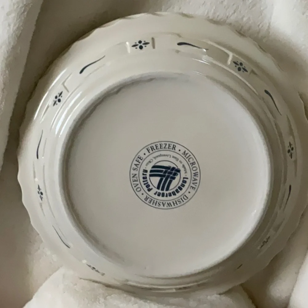 Longaberger Pottery Pie Plate 10”